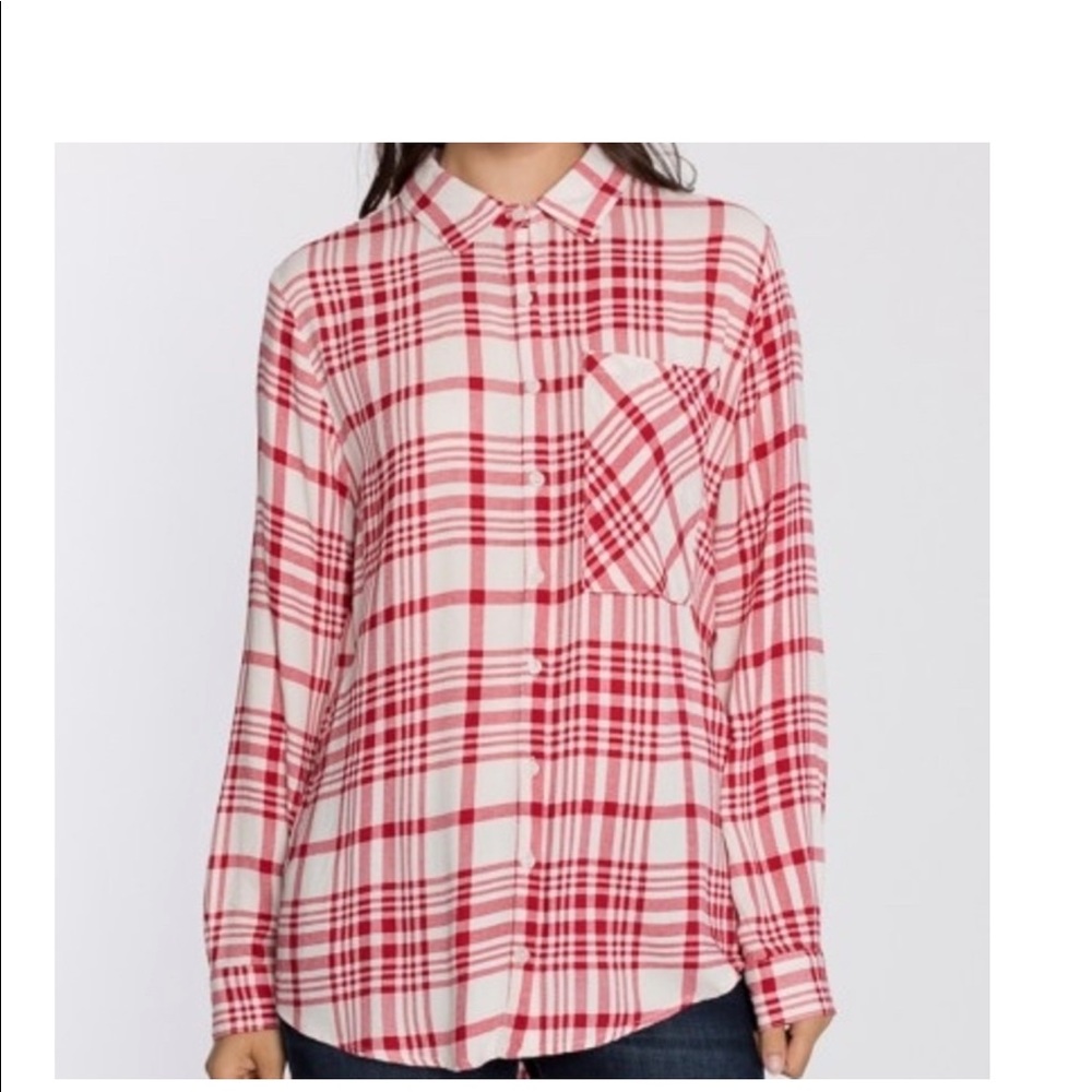 Velvet Heart jordon plaid top
